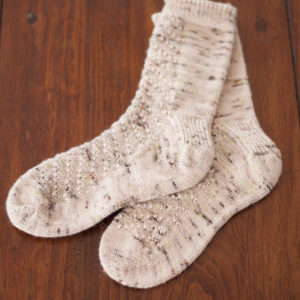 Catherine Knutsson - Apple Blossom Toe Up Socks - Free Pattern - Muskoka Yarn Box - Socks - Subscription