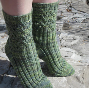 Forest Canopy Socks - Cynthia from Redtigerdesigns - Free Pattern - Muskoka Yarn Box Subscription
